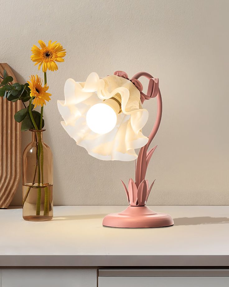 flower petal table lamp flower petal table lamp