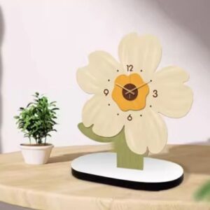 flower table clock